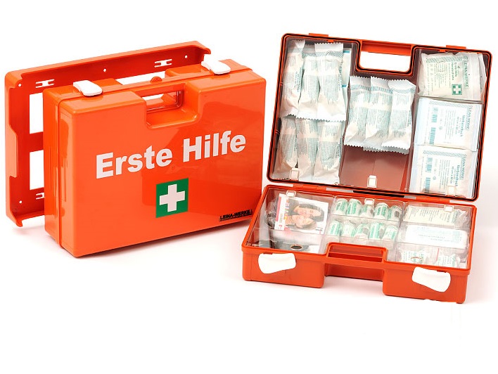 Erste-Hilfe-Kasten für den Haushalt Medizinisches Notfallset für